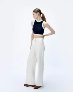 Two-tone Sleeveless Sweater