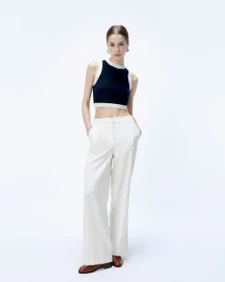Two-tone Sleeveless Sweater