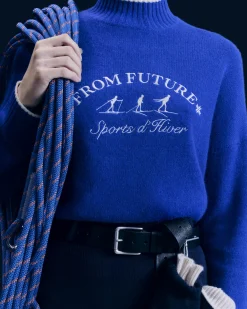 Winter Sports Mock Neck Sweater