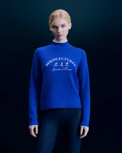 Winter Sports Mock Neck Sweater