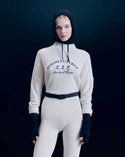 Winter Sports Mock Neck Sweater