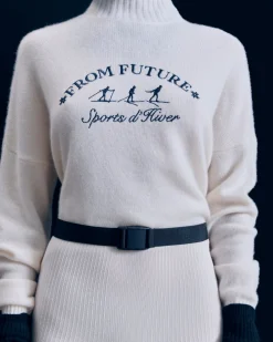 Winter Sports Mock Neck Sweater
