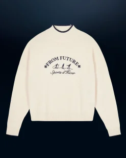 Winter Sports Mock Neck Sweater